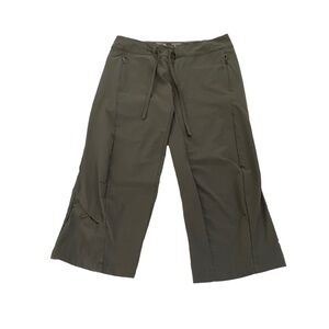 Mountain Hardwear Ellinor Cropped Hiking Pants, Size 6, Charcoal Gray